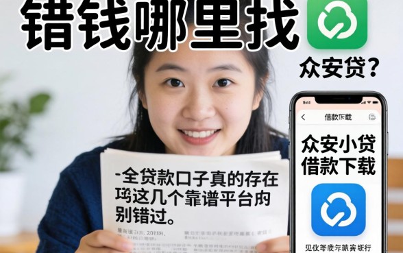 急需用钱哪里找?类似众安小贷借款app下载一样安全的贷款口子真的存在吗?这几个靠谱平台别错过