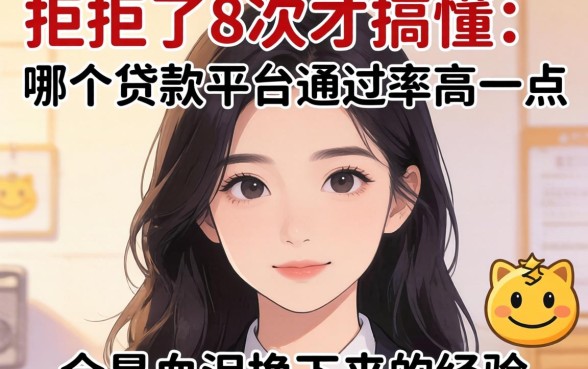 被拒了8次才搞懂:哪个贷款平台通过率高一点,全是血泪换来的经验