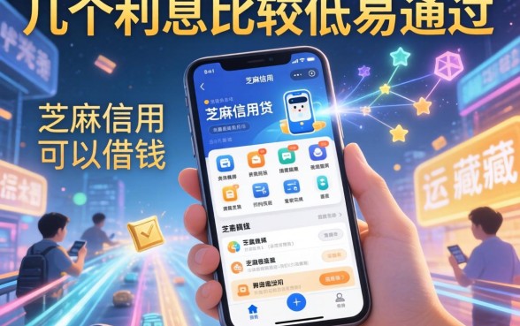 我试了几个利息比较低易通过的网贷，发现芝麻信用可以借钱的app里藏着这些秘密