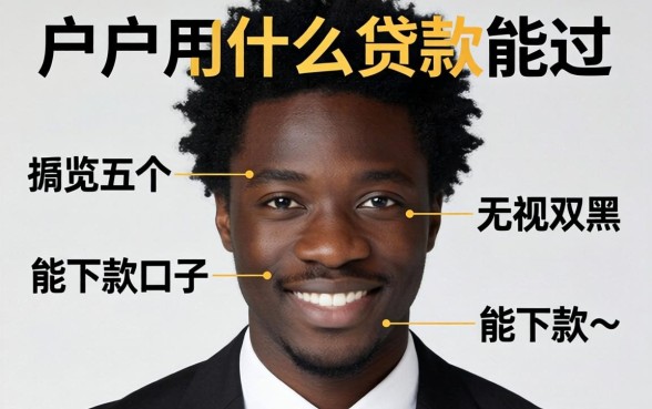 黑户用什么贷款能过，概览五个无视双黑能下款的口子
