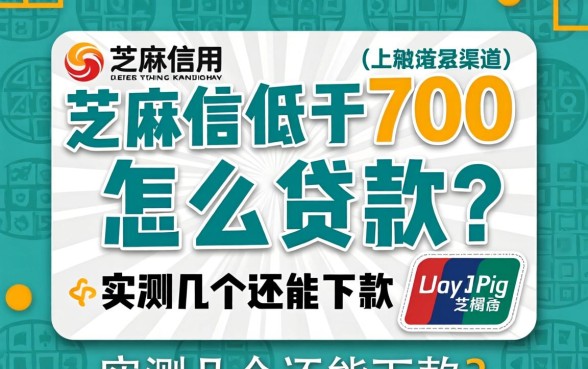 芝麻信用低于700怎么贷款?实测几个还能下款的渠道