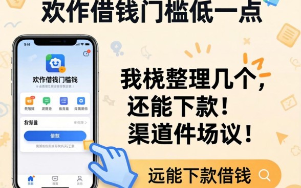 有什么软件借钱门槛低一点？整理几个还能下款的渠道