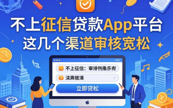 揭秘不上征信的贷款app平台，这几个渠道审核宽松