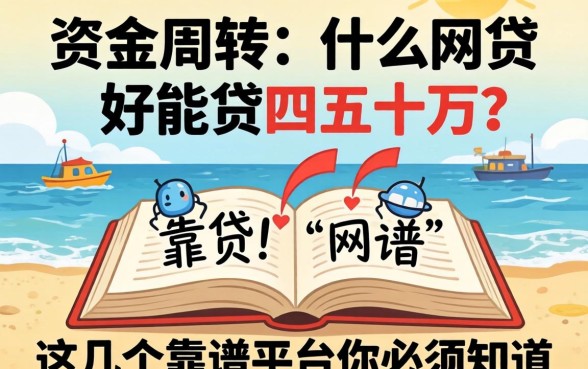 急需资金周转？什么网贷能贷四五十万？这几个靠谱平台你必须知道