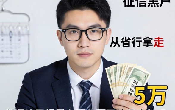 我亲眼看见征信黑户从省行拿走五万块，所谓的无视黑白百分百下款是真的吗