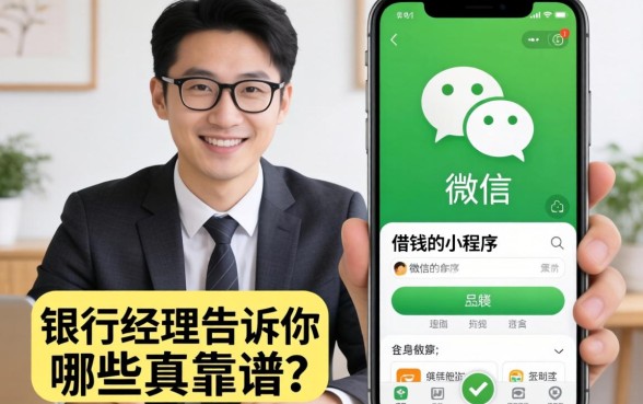 微信有什么借钱的小程序？银行经理告诉你哪些真靠谱