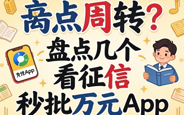 急需周转?盘点几个不看征信的秒批万元app