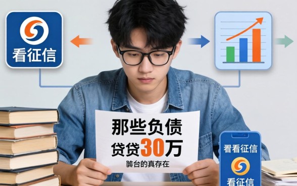 我20岁负债累累想贷30万，那些不看征信的平台真的存在吗
