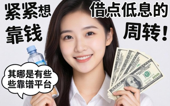 手头紧想借点低息的钱周转，有哪些靠谱的平台推荐吗？