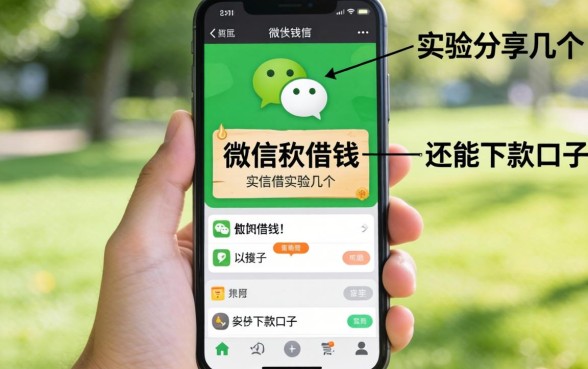 手机微信里面怎么借钱?实测分享几个还能下款的口子