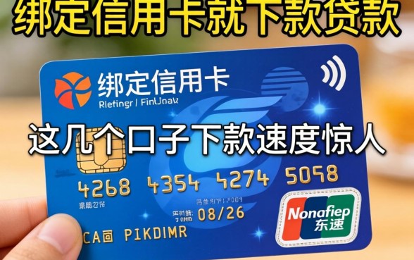 实测绑定信用卡就下款的贷款，这几个口子下款速度惊人