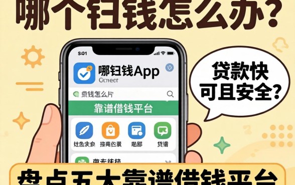急需用钱怎么办？哪个手机app贷款快且安全？盘点五大靠谱借钱平台