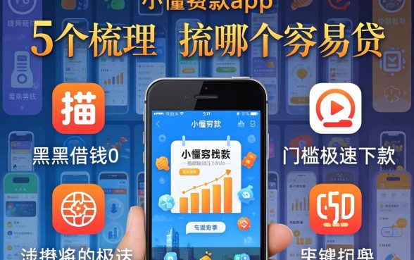 小额贷款app哪个容易贷，梳理5个黑户借钱0门槛极速下款app