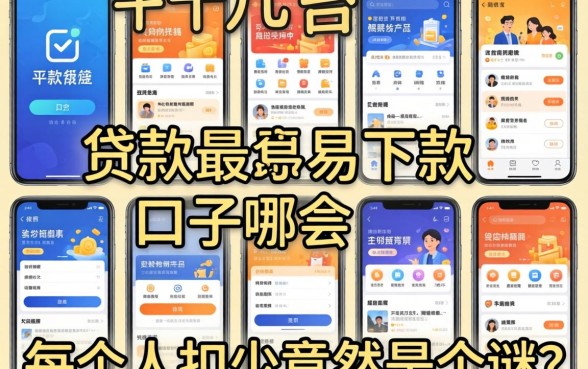 我试了十几个平台，发现贷款最易下款的口子是哪个和每个人扣多少竟然是个谜