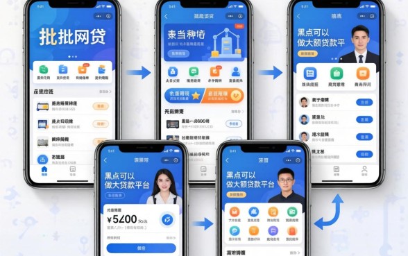 秒批网贷有哪些软件，陈列五个黑户可以做大额贷款平台