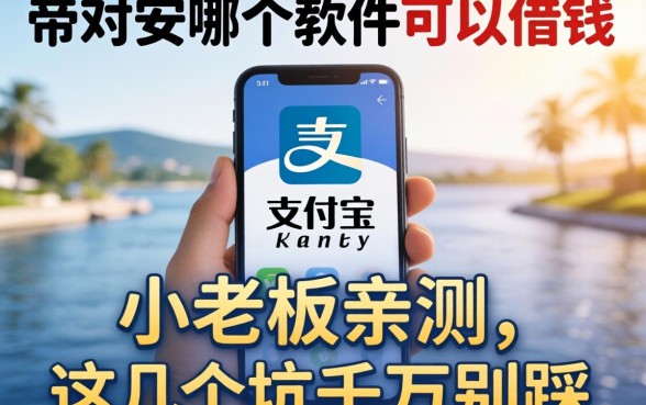 支付宝里哪个软件可以借钱？小老板亲测，这几个坑千万别踩