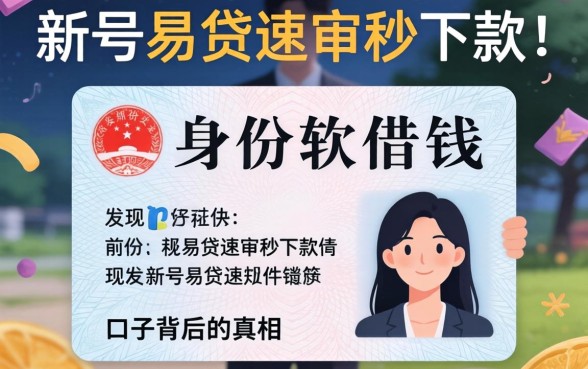 我试了只要身份证软件好借钱，发现新号易贷速审秒下款口子背后的真相