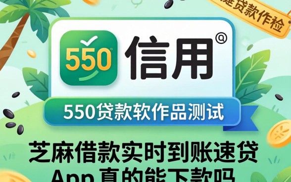 芝麻信用550贷款软件实测，芝麻借款实时到账速借app真的能下款吗
