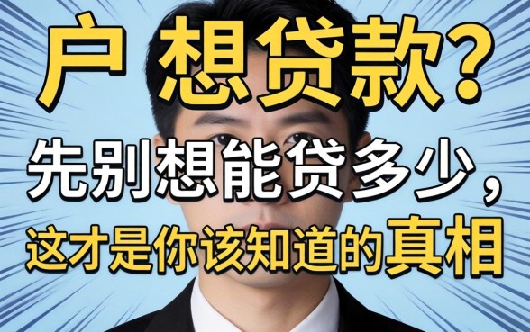 黑户想贷款？先别想能贷多少，这才是你该知道的真相
