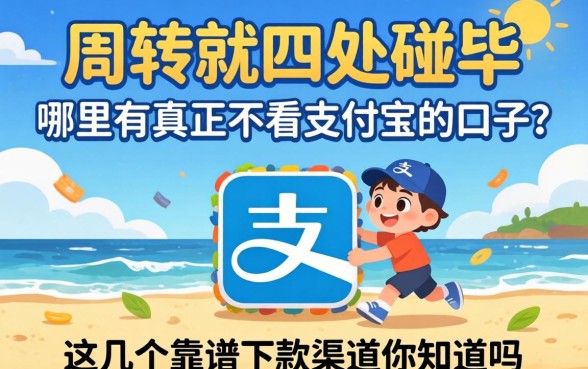 急需周转却四处碰壁？哪里有真正不看支付宝的口子？这几个靠谱下款渠道你知道吗？