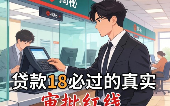 银行内部人揭秘：贷款18必过的真实审批红线