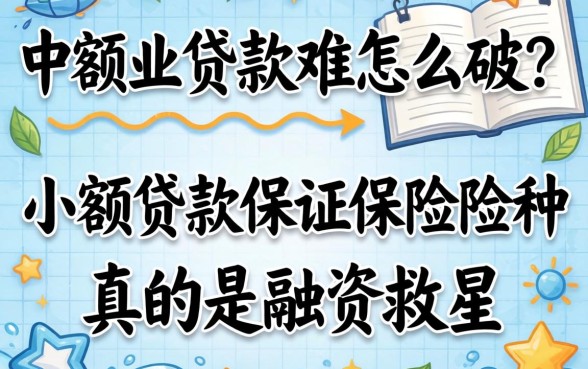 小微企业贷款难怎么破？小额贷款保证保险险种真的是融资救星吗？