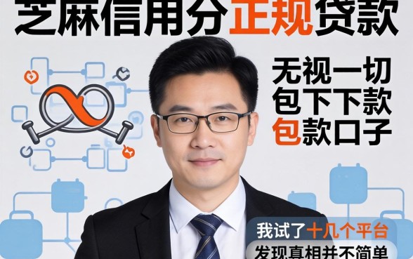 芝麻信用分正规贷款和无视一切包下款口子，我试了十几个平台发现真相并不简单