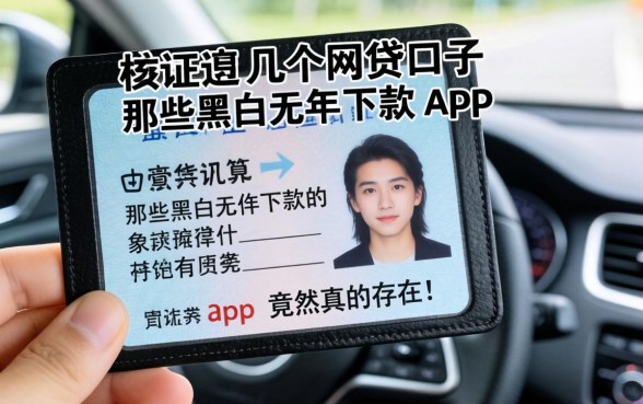 我拿行驶证去试了几个网贷口子，那些黑户无条件下款的app竟然真的存在