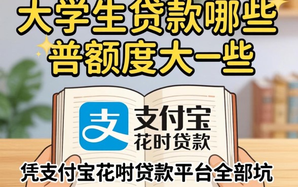 我看大学生贷款哪些额度大一些,发现凭支付宝花呗贷款的平台全是坑