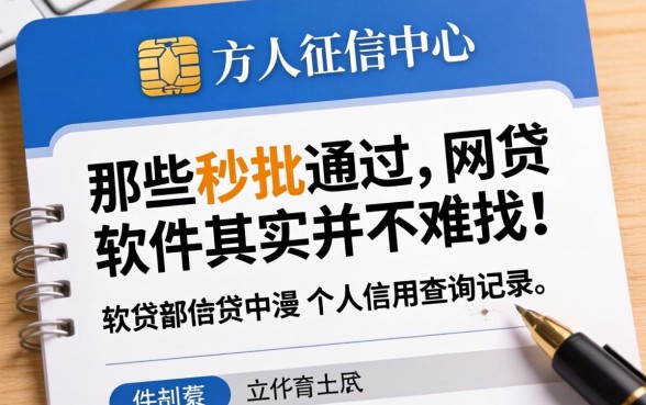 我看了眼人行征信中心个人信用查询记录,发现那些秒批通过的网贷软件其实并不难找