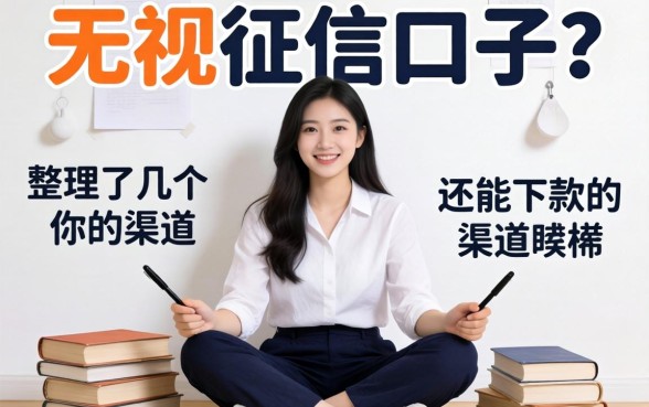 跪求无视征信口子？整理了几个还能下款的渠道