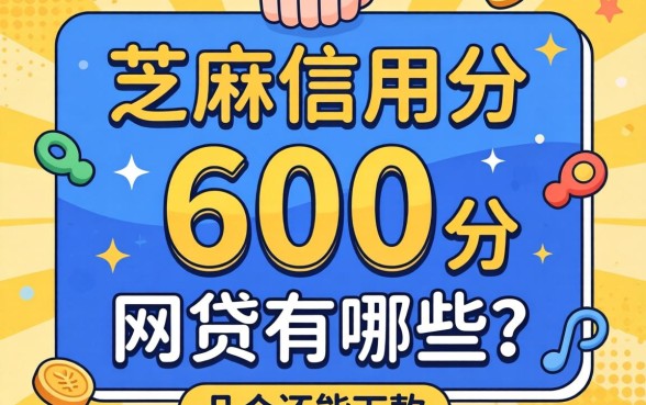 芝麻信用分600网贷有哪些？整理了几个还能下款的口子