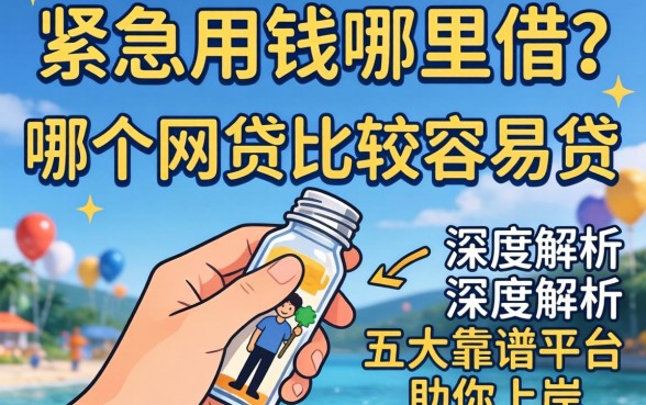 手头紧急需用钱哪里借？哪个网贷比较容易贷？深度解析五大靠谱平台助你上岸