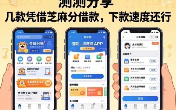 实测分享:几款凭借芝麻分借款的APP,下款速度还行