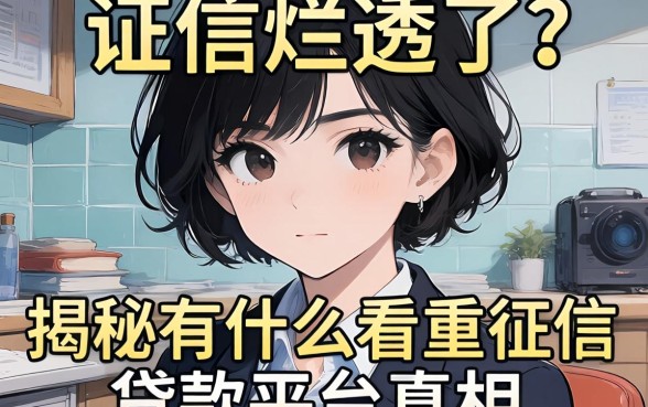 征信烂透了？揭秘有什么不看重征信的贷款平台真相