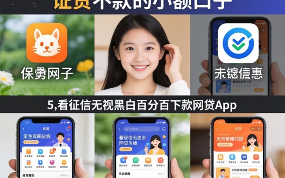必下款的小额口子，详细阐述5个不看征信无视黑白百分百下款网贷app