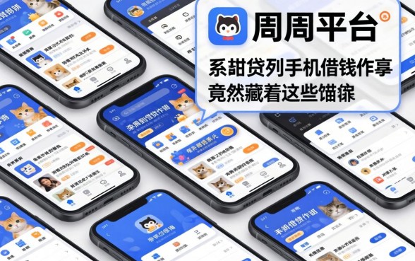 我翻了二十多个平台，发现和周周到贷款同系列的手机借钱软件竟然藏着这些猫腻