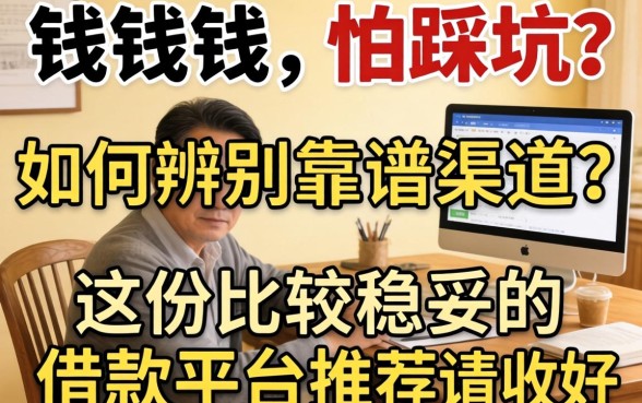 急需用钱却怕踩坑？如何辨别靠谱渠道？这份比较稳妥的借款平台推荐请收好