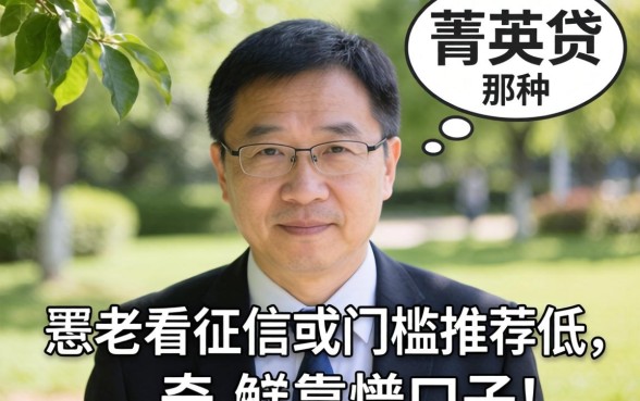 有没有类似菁英贷那种不看征信或者门槛低的口子？求老哥们推荐几个靠谱的！