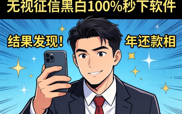 我试了那些号称无视征信黑白100%秒下的软件，结果发现2026年还款的真相很残酷