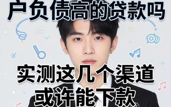 黑户负债高的贷款吗？实测这几个渠道或许能下款