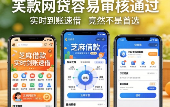 我试了这几款网贷容易审核通过的平台，芝麻借款实时到账速借软件竟然不是首选