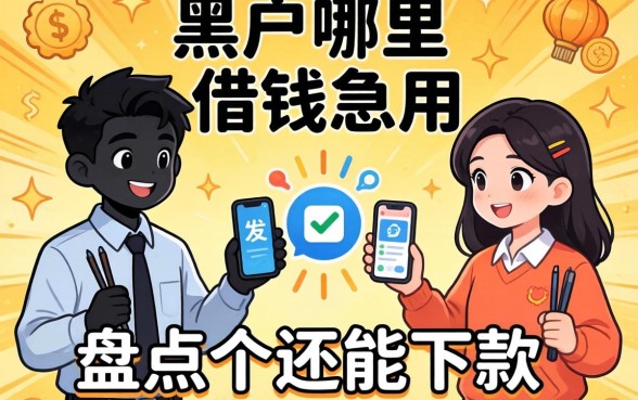 黑户哪里可以借钱急用？盘点几个还能下款的渠道