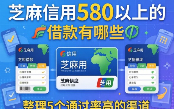 芝麻信用580以上的借款有哪些?整理5个通过率高的渠道