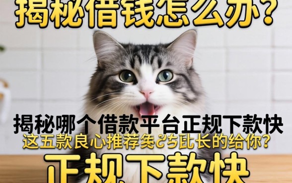 急需用钱怎么办？揭秘哪个借款平台正规下款快，这五款良心推荐给你