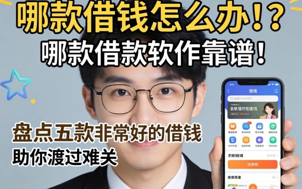 急需用钱怎么办？哪款借款软件靠谱？盘点五款非常好的手机借钱软件助你渡过难关
