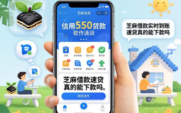 芝麻信用550贷款软件实测，芝麻借款实时到账速借app真的能下款吗