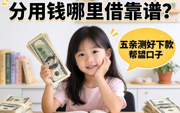 急用钱哪里借靠谱？分享五个亲测好下款的口子，希望能帮到还在发愁的你