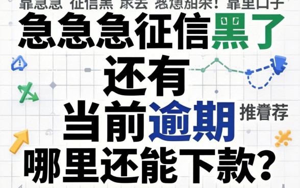 急急急!征信黑了还有当前逾期,哪里还能下款?求靠谱口子推荐!