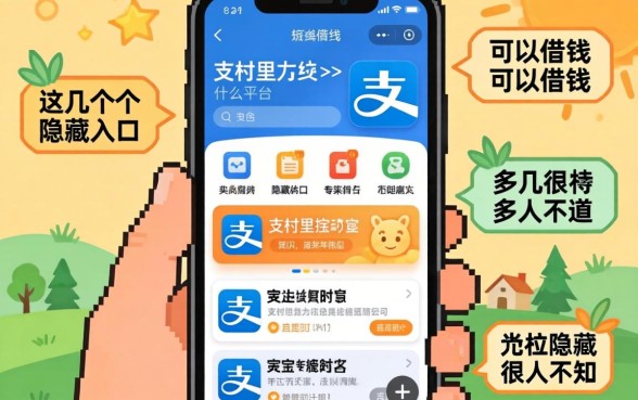 揭秘支付宝里什么平台可以借钱，这几个隐藏入口很多人不知道